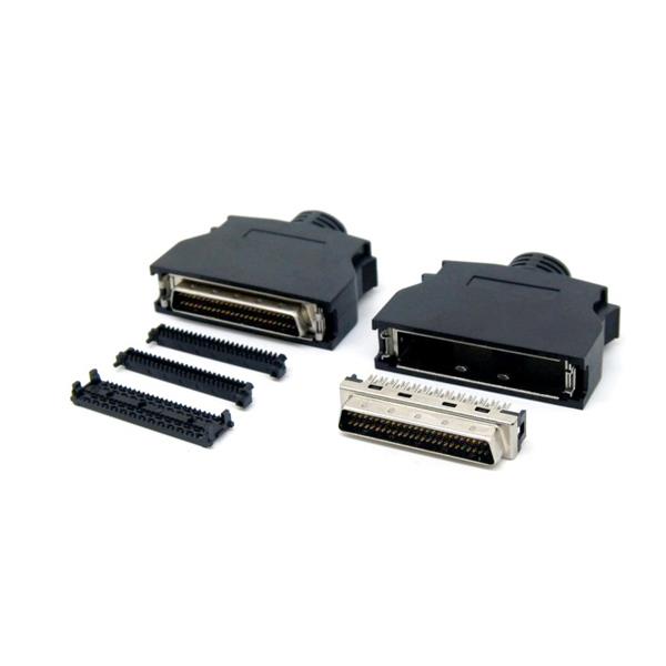 Customized SCSI 50 Pin Male Connector with Clip Suppliers