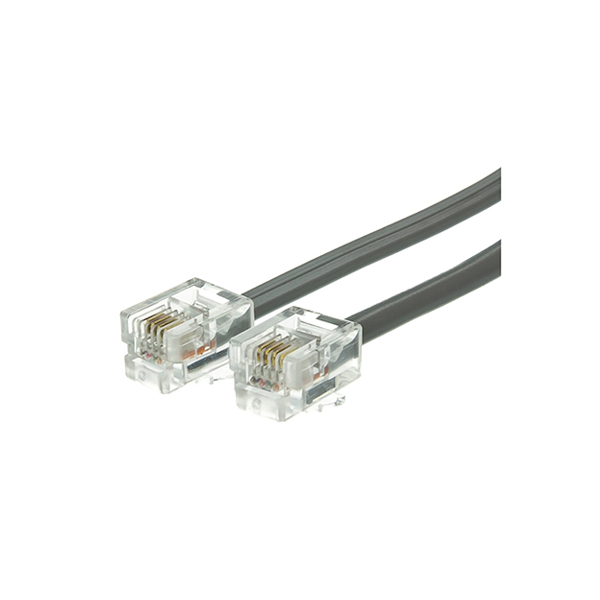 6P4C RJ11 Silver Satin Flat Telephone Cord.jpg