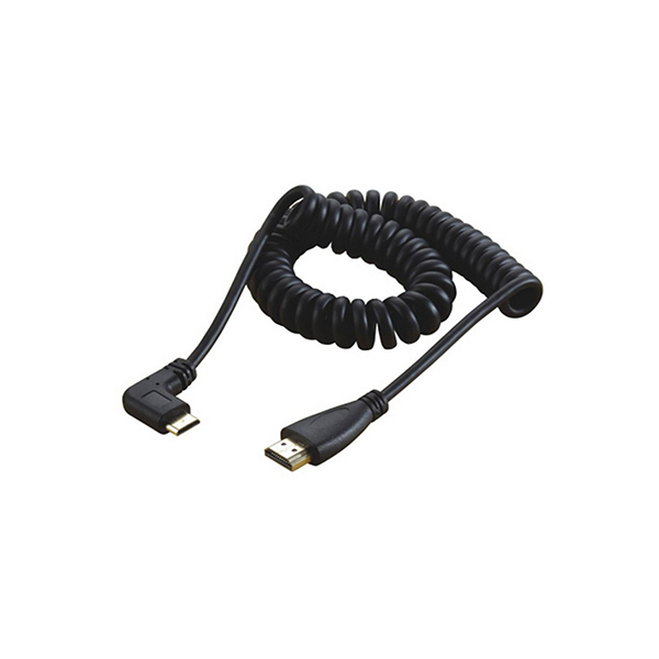 90 Degree Mini HDMI to HDMI Stretch coiled Cable.jpg