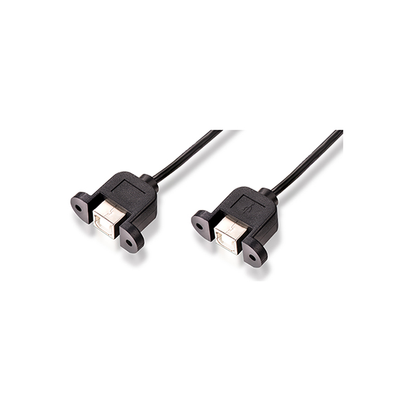USB 2.0 Type B female to female panel mount cable.jpg