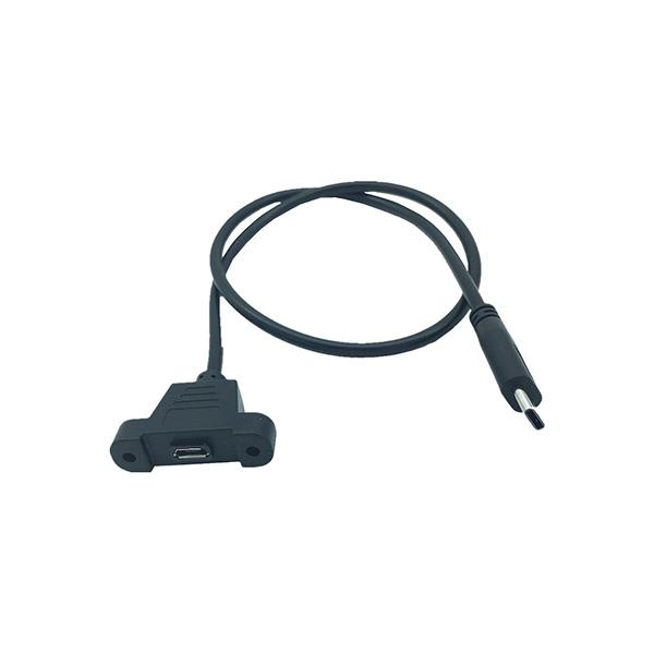 USB3.1 Type C To Micro USB female panel mount Cable.jpg