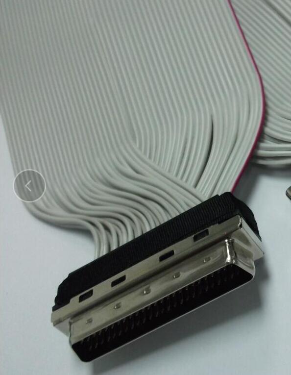 HD50 male connector for flat wire