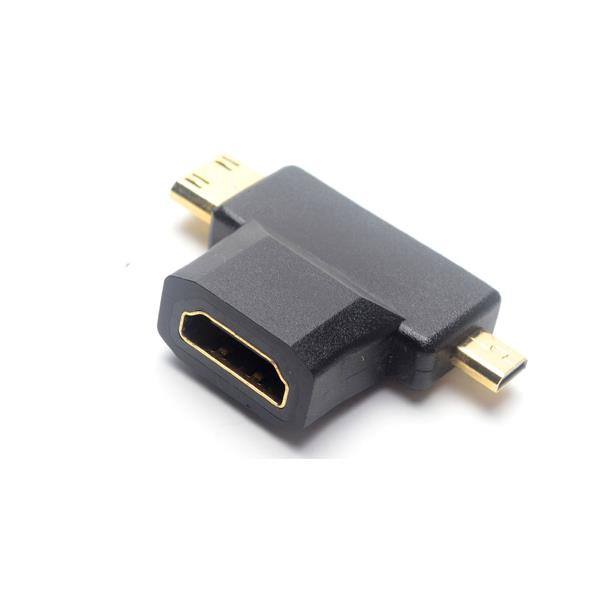 HDMI to Mini Micro HDMI Male Adapter