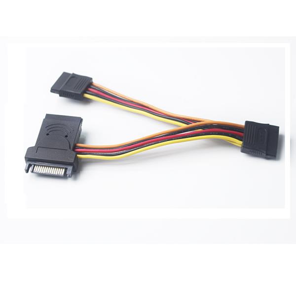 SATA 15-Pin to 3x15-Pin Power Y Cable