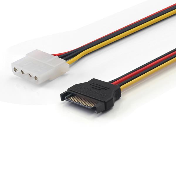 4 Pin LP4 Molex Female to 15 Pin SATA Adapter