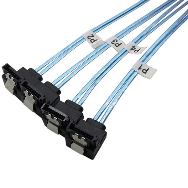 36 pin SFF-8087 to 4xSATA 7pin mini sas Cable 36 pin SFF-8087 to 4xSATA 7pin mini sas Cable