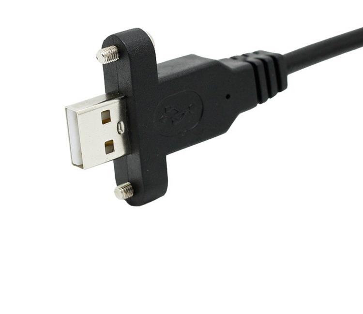 panel mount usb 2.0 A male cable with M3 Screw
