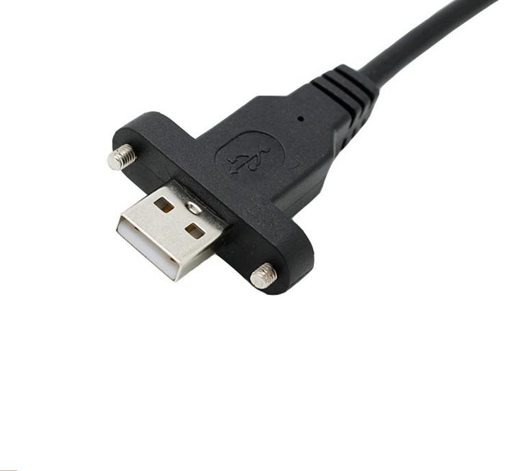 panel mount USB 2.0 A male cable