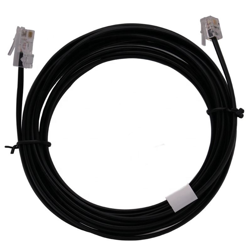 RJ11 Plug to RJ45 Plug Telephone Flat Cable