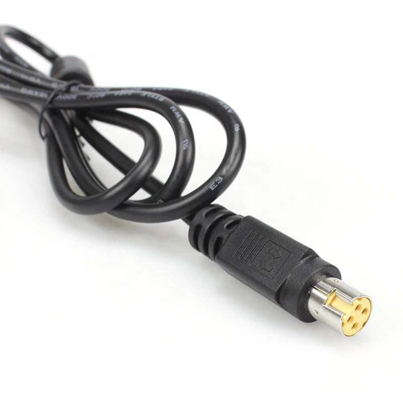 Stripped end 4 PIN DIN female plug power cable