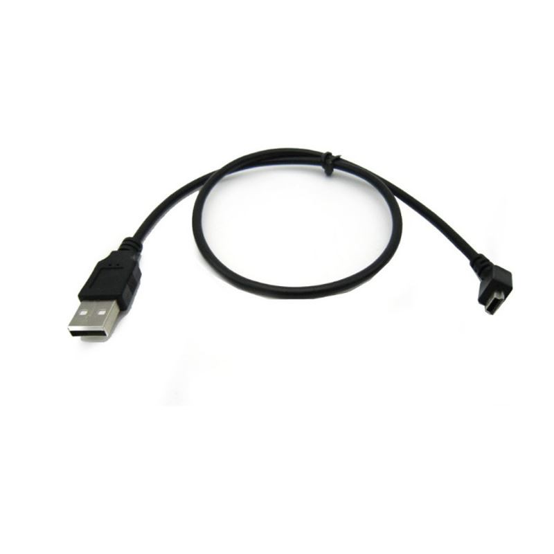 USB 2.0 A Straight Male to 45 Degree Mini B 5 Pin Cable USB 2.0 A Straight Male to 45 Degree Mini B 5 Pin Cable