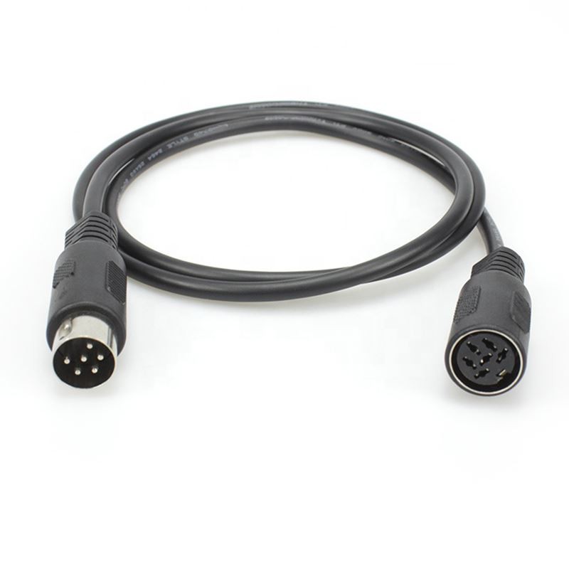 Midi Din 6 pin plug to socket extension Cable Midi Din 6 pin plug to socket extension Cable