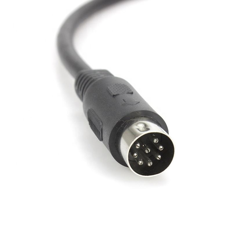 8 pin DIN male to SCART Plug TV Cable