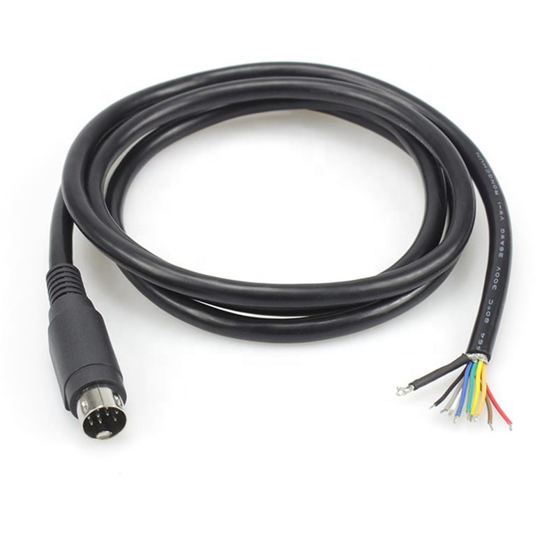 9 Pin MinI Din Male Moulded Plug to Free End