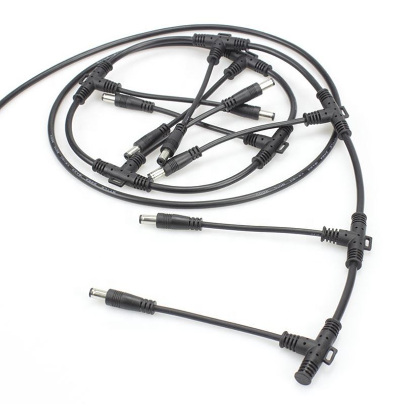3 way T type DC5.5x2.1 LED Power Cable