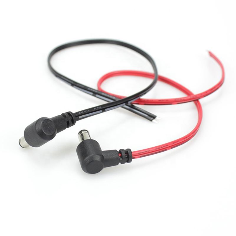 90 Degree DC 5.5x2.1mm Male CCTV Power Charger Cable&nbsp;