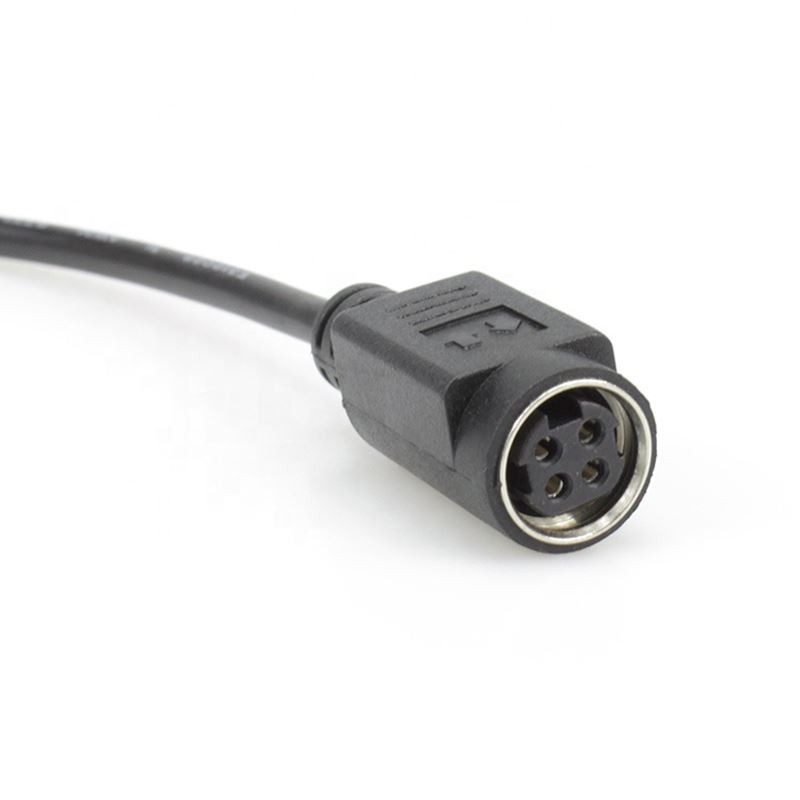 4 pin DIN to 2X DC5.5x2.5 Power Splitter Cable