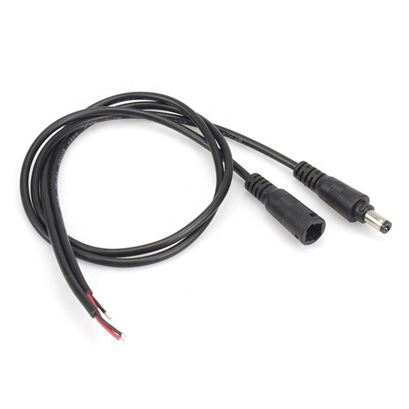 DC5.52.1 male and female to open end Cable with lock&nbsp;