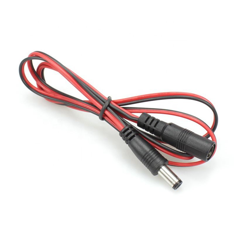 Red Black DC5.52.1 CCTV Extension Cable Red Black DC5.52.1 CCTV Extension Cable