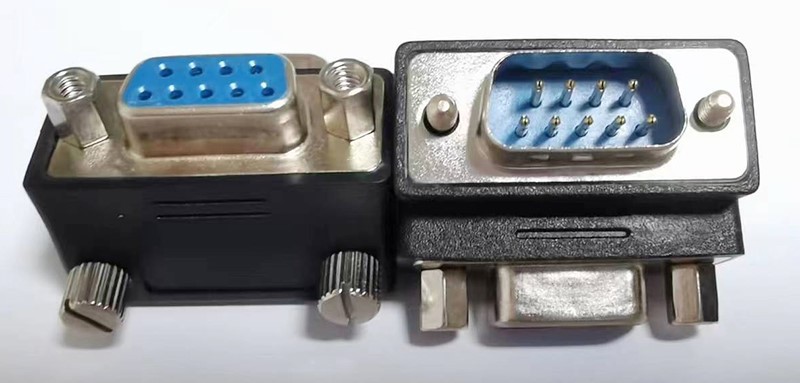 90 degree DB9 adapter male to female 90 degree DB9 adapter male to female