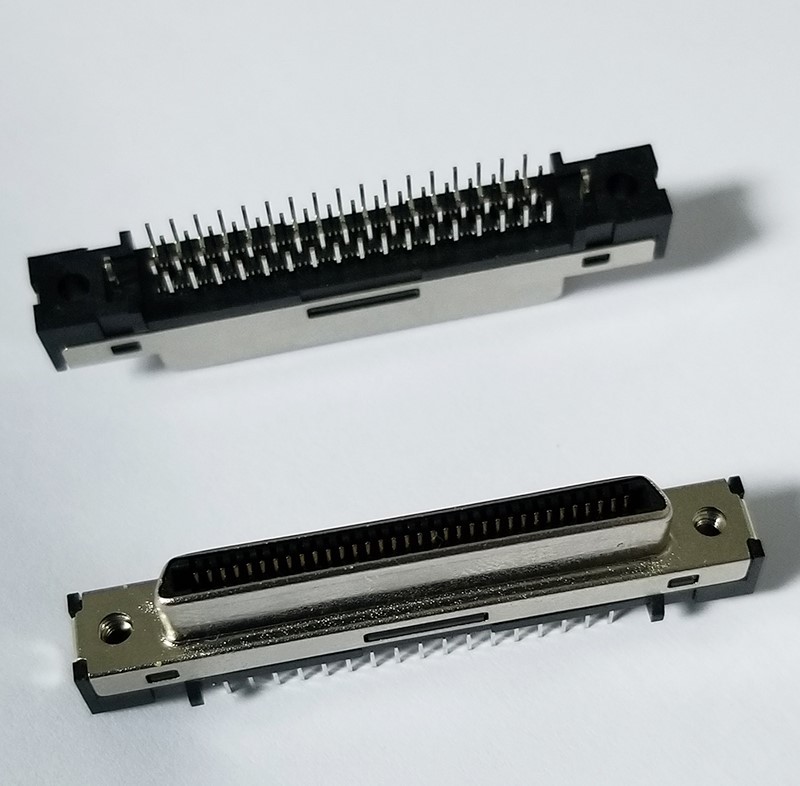 Vertical Mount VHDCI 68 pin female connector Vertical Mount VHDCI 68 pin female connector