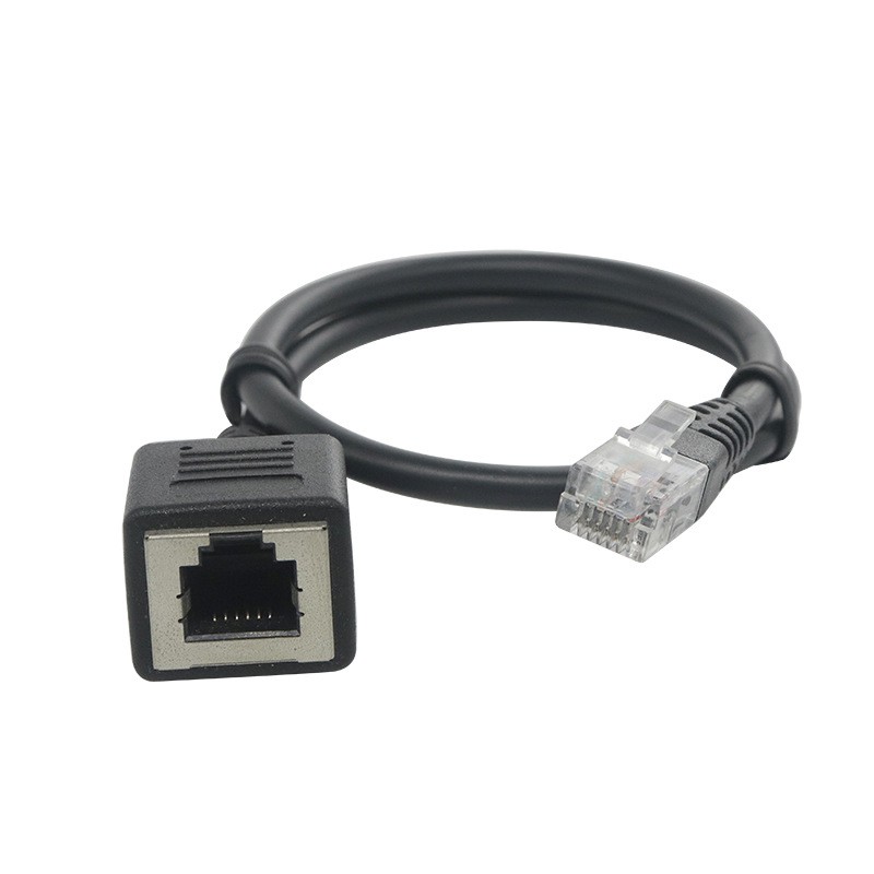 injection 6P6C RJ12 male to RJ12 6P6C female extension cable injection 6P6C RJ12 male to RJ12 6P6C female extension cable