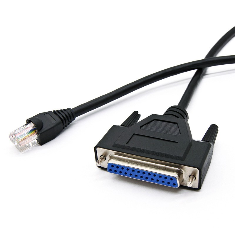 8 pin RJ45 to DB25 pin connection serial cable 8 pin RJ45 to DB25 pin connection serial cable
