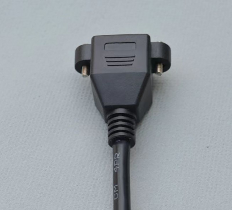 RJ45 Male to Female Screw Panel Mount LAN Network Cable RJ45 Male to Female Screw Panel Mount LAN Network Cable