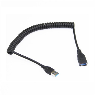 Super Speed 5Gbps USB 3.0 Male To Female Retractable Spiral Coiled Extension ...