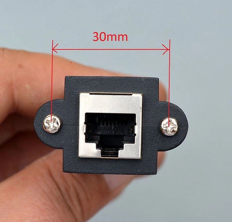 6p6c RJ12 female cable with screw holes 6p6c RJ12 female cable with screw holes