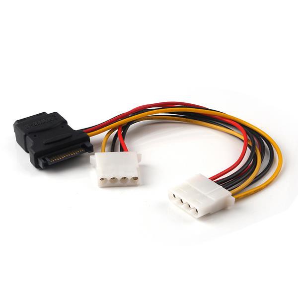 SATA Power 15pin to 2x SATA HDD and 1 Molex 4pin Motherboard Hard Drive Cable
