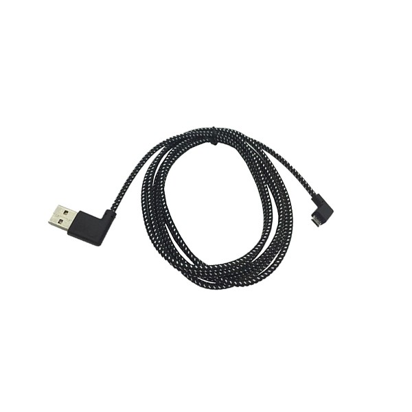 90 Degree Nylon Braided Micro USB 2.0 Cable