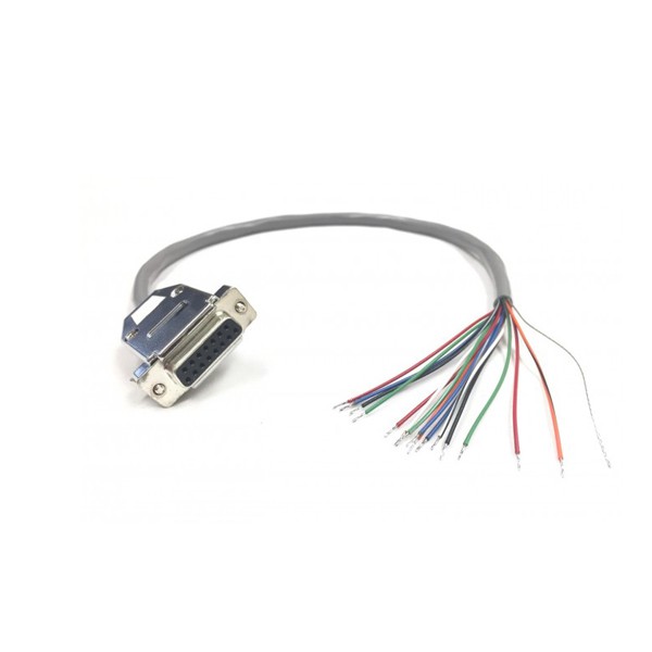 DB15 Female to Blunt Serial Breakout Cable 
