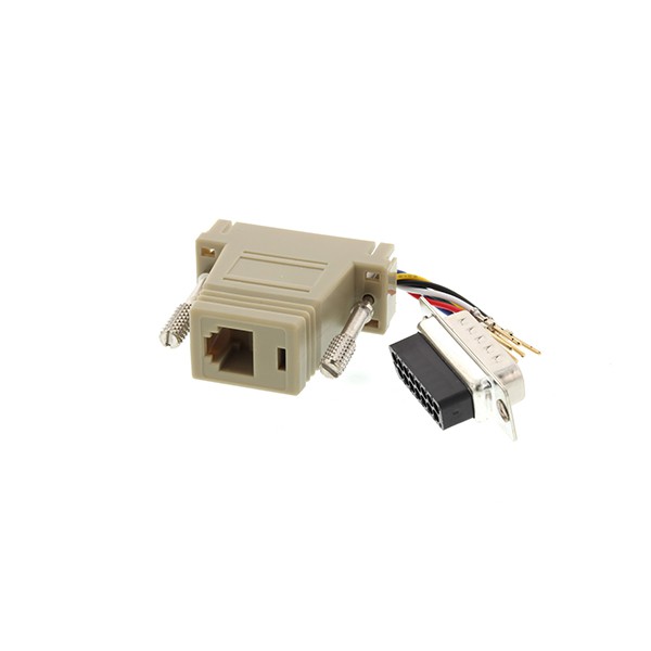 DB15 Male To RJ45 Computer Adaptor