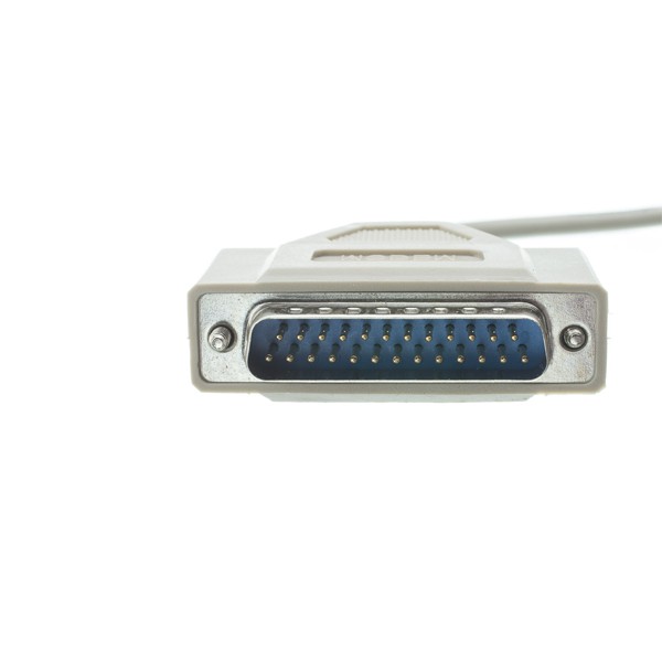 DB25 male to 2 ports DB25 female Y splitter serial cable