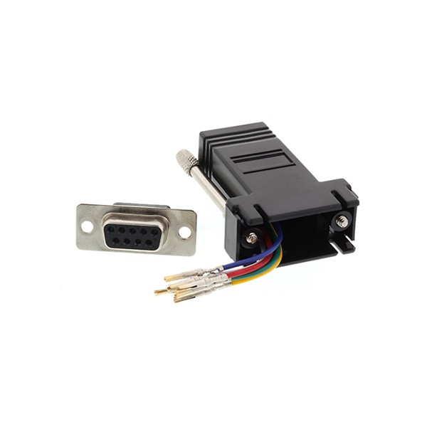 DB9 Female To RJ12 Female Modular Adapter