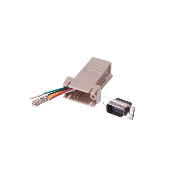 RJ12 female to DB9 male serial adapter