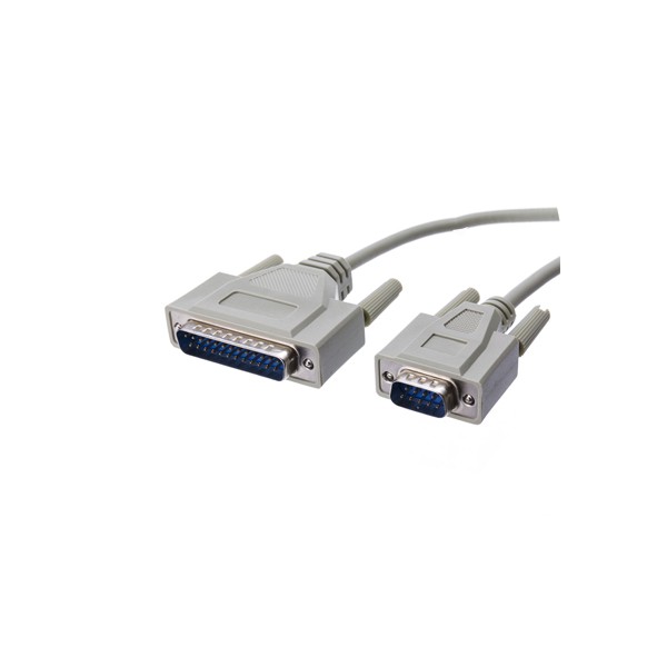 DB9 Male To DB25 Male Serial Cable