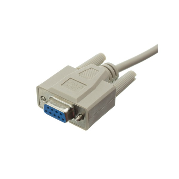 RS232 male to female null modem cable