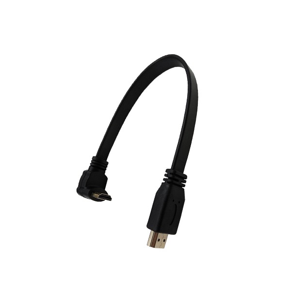 Down Angle HDMI Male To Male Flat Cable