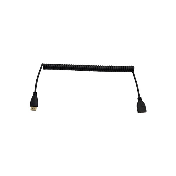 HDMI A Type Male To Female Coiled Spiral Cable