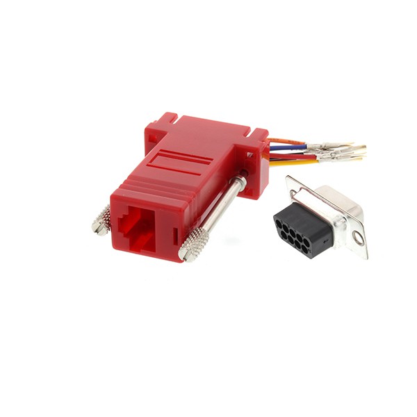 RJ45 female to DB9 female serial adapter