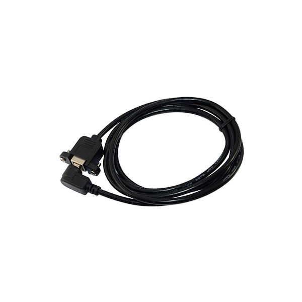 USB 2.0 B female to Right 90 angle B male printer  cable with lock screws
