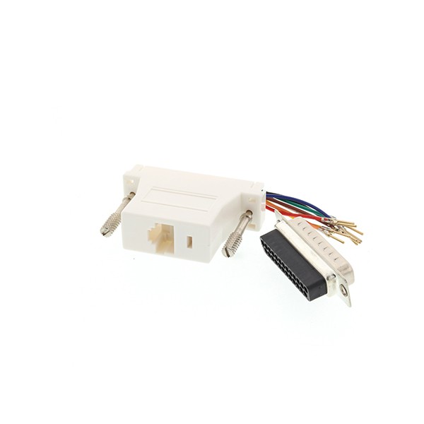 RJ45 Female To DB25 Male Serial Adapter