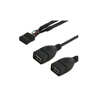 10 Pin Motherboard Female Header To Dual USB 2.0 Female Cable