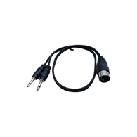 5 Pin MIDI Din Male To 2 X 3.5mm Mono Audio Cable