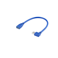 90 Degree USB 3.0 A Male To Female Extension Cable