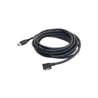 Left Angled Micro USB Screw Mount To USB 3.0 Cable
