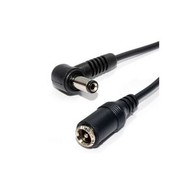Right Angled 5.5 X 2.1mm Male To Female DC Power Cable