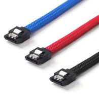 SATA 7 Pin 180 Degree To 180 Degree Cable With Latch